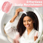 Scalp Oil Applicator Bottle with Root Comb & Massager - Leak-Proof Hair Growth & Dyeing Tool for Precise Application, 3-in-1 Hair Care Set