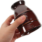 Ipetboom Ceramic Moxibustion Jar with Cloth Cover - Portable Moxa Burning Tool for Pain Relief Circulation Improvement and Relaxation on Abdomen Waist and Shoulder at Home or Work