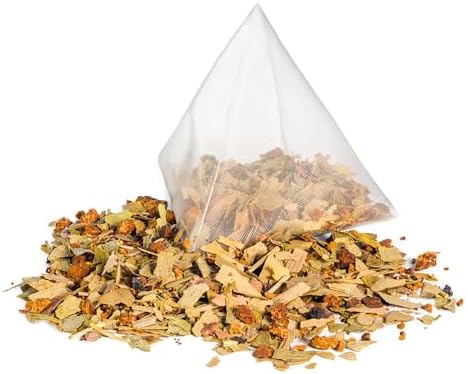 Siberian Green Ginkgo Tea with Chaga Tea Birch Black Crust – 50Pcs Natural Pure Tea Bags for Energy Support – Non-GMO, No Fillers – Chaga Mushrooms Infusion Bags Rich in Flavonoids, Antioxidants
