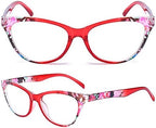 Reading Glasses 3 Pack, Vintage Fashion Designer Floral Design Readers Eyeglasses Readingglasses for Women Men Unisex