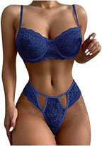 Nightwear Lingerie Chest Pad Transparent Lace Mesh Women'S Underwear