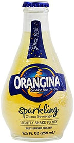 Orangina - Citrus Sparkling Juice Beverage (18 Bottles Total) - Light Pulp - Original Imported European French Recipe - No Artificial Ingredients - (3 Packs of 6 Bottles) (18 x 8.5 oz Bottle)