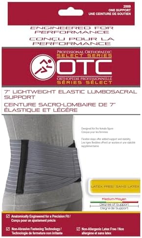 OTC Lumbosacral Support for Women, 7-Inch Lower Back, Select Series