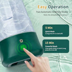 Mini Portable Washing Machine - USB Rechargeable 1L Small Washer with 2 Modes Deep Cleaning for Underwear, Socks & Baby Clothes, Compact Travel Laundry for Apartment, Dorm, Camping, Green