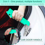 Multifunction Car Handle Assist for Elderly, Seniors, Handicapped - 3-in-1 Automotive Door Assist Handle with Emergency Window Breaker & Safety Whistle, Mobility Aid Car Door Helper (Mint Green)