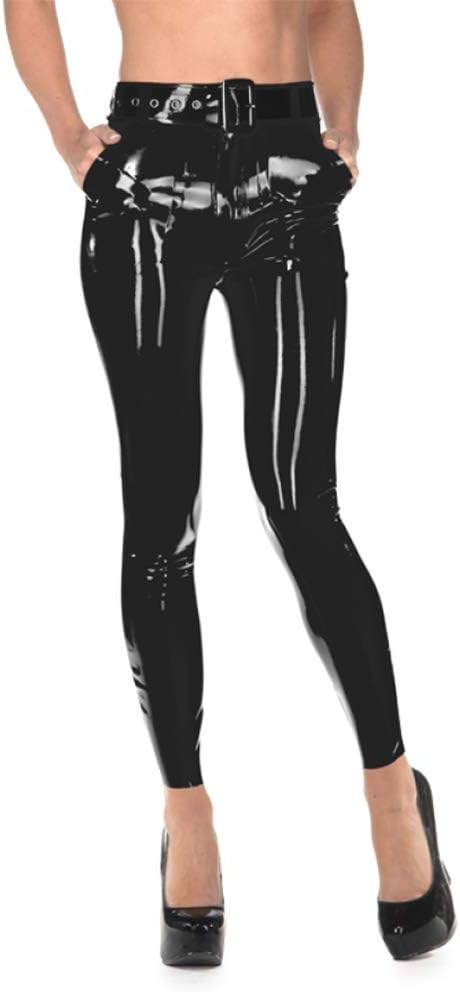 Latex Gummi Rubber Thinner Jeggings Tights Trousers Slim Pants 0.4mm