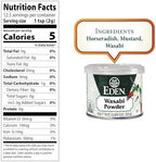 Eden Wasabi Powder, w/ Real Japanese Horseradish, Fiery, Traditionally Made in Japan, 0.88 oz