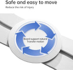 Mobility Transfer Board with Sliding Disk, FSA Eligible, Patient Transfer System for Wheelchair Users, No-Lift Design