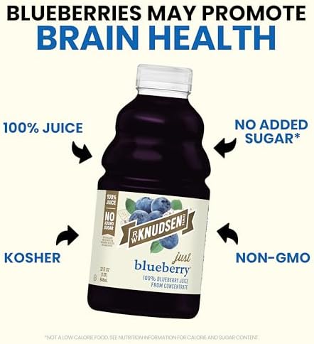 R.W. Knudsen Just Blueberry Juice, 32 fl oz (Pack of 1)