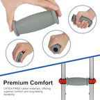 supregear Crutch Hand Grips (Set of 2) - Soft Rubber Crutches Replacement Crutch Hand Pad, Crutch Handle Covers, Cane Crutch Handgrips, Walking Arm Crutches Accessories