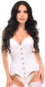 Daisy Corsets Satin Overbust Corset Top for Women. Lingerie, Bustier, and Plus Size. Steel Boned Cincher - Busk and Lacing