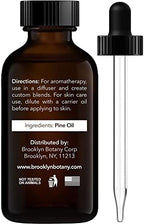 Brooklyn Botany Pine Essential Oil - 100% Pure and Natural - Premium Grade Oil with Dropper - for Aromatherapy and Diffuser - 1 Fl Oz