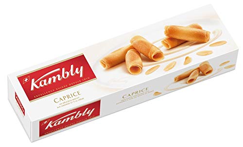 Kambly DeLuxe Swiss Cookies - ECLATS CROQUANTS de PISTACHES - 100gr / 3.52oz bar (5 Boxes PACK)