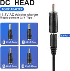16.8V Massage Gun Charger Power 16.8V 0.8A 1A AC DC Power Supply for Massage Gun Power Supply Cord Cable