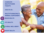 Equate Adult 50+ One Daily Complete Multivitamin Multimineral Supplement Tablets, Healthy Brain* - Compare to Centrum Silver, 125 Pills (Pack of 1)