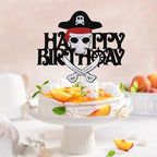 Pirate Birthday Cake Toppers, Pirate Themed Party Decorations (4)