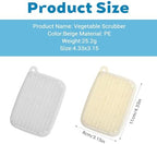 2pcs Vegetable Brush Scrubber, Veggie Scrubber Brush, Silicone Potato Brushes Scrubber, Potato Cleaner Brushes for Produce Potatoes, Carrots, Lotus Root, Veggie Fruit Wash Cleaner