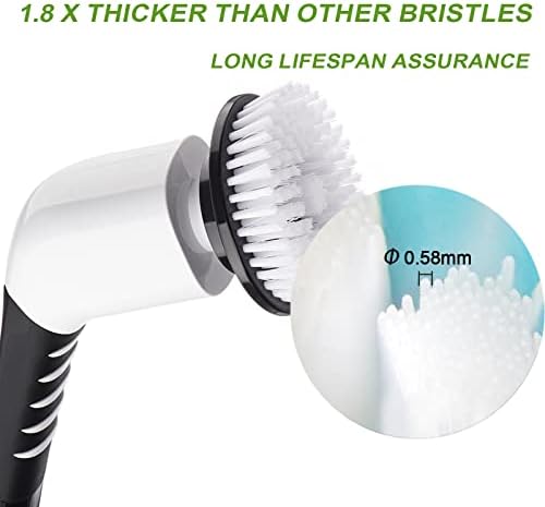 7-in-1 Replacement Brush Heads Set of Electric Spin Scrubber, Cleaning Portable Cordless Shower Power Scrubber Heads, Household Tools for Bathroom Kitchen Bathtub Tile Floor Car & Wheel