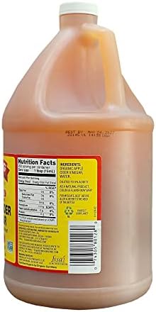 Bragg Organic Apple Cider Vinegar, Raw, Unfiltered, With The Mother, 128 oz