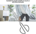 Tyenaza Toilet Paper Tongs, Long Bottom Wiper Aids for Pregnant Women Elder, Wiping Aid for Bathroom Comfort, Lightweight Self-Wipe Hygiene Assistance Tool (12in)