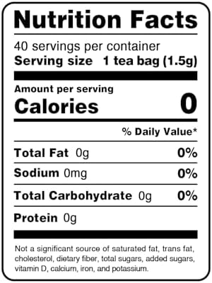 FullChea - Spearmint Tea Bags, 40 Teabags, 1.5g/bag - Premium Spearmint Leaves - Non-GMO - Caffeine-free - High in Antioxidant & Support Digestion