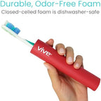 Vive Foam Tubing (9 Pack) - Utensil Padding Grips - Spoon, Fork Round Hollow Medical Closed Cell Tube - Cut to Length - Provides Wider, Larger Grip Pipe Tool for Dexterity, Disabled, Elderly