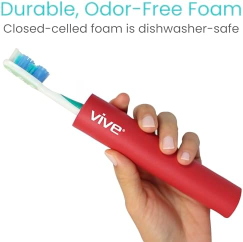 Vive Foam Tubing (9 Pack) - Utensil Padding Grips - Spoon, Fork Round Hollow Medical Closed Cell Tube - Cut to Length - Provides Wider, Larger Grip Pipe Tool for Dexterity, Disabled, Elderly