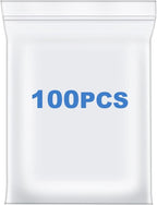 100 PCS 8" x 10" Thick 2.4 Mil Clear Zip Poly Bags Plastic Reclosable Zip Seal Lock Bags Prints Photo Cards Snacks Seeds Zipper Bag
