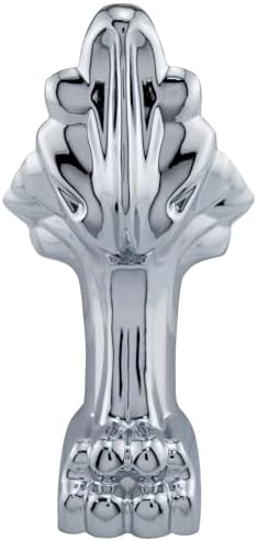 Signature Hardware 946175-69-RR-ND Rosalind 69" Acrylic Soaking Clawfoot Tub with Pre-Drilled Overflow Hole, Lion Paw Feet and Rolled Rim - Less Drain - White/Chrome