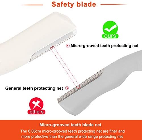 3Pcs Eyebrow Razor Trimmer, Multipurpose Exfoliating Dermaplaning Home Skin Care Safety Tool, Professional Facial Hair Removal,Shaver and Eyebrow Shaper For Women & Man