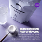 Preme Gentle Prebiotic Fiber – Unflavored Low FODMAP Organic Soluble Fiber Powder for Improved Digestion, Smooth Tasteless Fiber that Dissolves Into Drinks & Recipes, 30 Servings