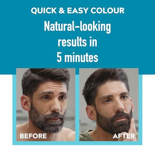 JUST FOR MEN Brush-In Color Gel, Mustache & Beard M-25 Light Brown 1 Each