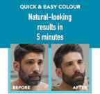 JUST FOR MEN Brush-In Color Gel, Mustache & Beard M-25 Light Brown 1 Each