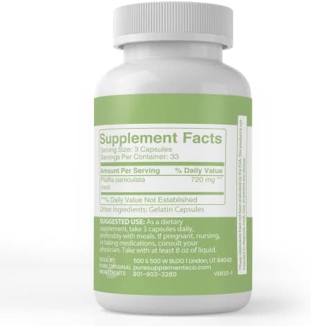 Pure Original Ingredients Suma Root, (100 Capsules) Always Pure, No Additives or Fillers, Lab Verified