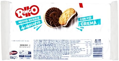 Pavesi Ringo Mix Nuovo Design del Biscotto alla VANIGLIA e al CACAO con Più Crema! 330gr - Esclusivo Restyling 2023