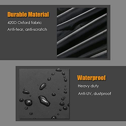 Electric Wheelchair Cover Waterproof for Travel Heavy Duty Mobility Scooter Cover Outdoor Protector from Rain UV Dust Dirt