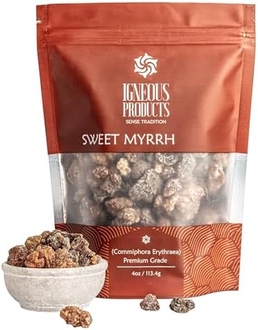 Myrrh Resin by Igneous Products (113.4 Grams / 4 oz) - 2025 Harvest | 100% Natural Myrrh Incense from Somalia