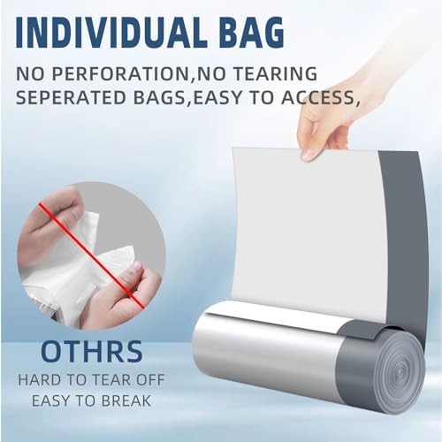 KSSKSS 2.6 Gallon Mini Drawstring Trash Bags, Small Garbage Bags by KSSKSS, Code a fit 10-15 Liter, 2.6-4 Gal, White Trash Bin Liners for Home Office Kitchen Bathroom Bedroom, 120 Counts