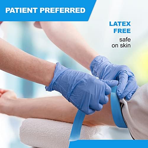 Primacare DT-1250 Pack of 250 First Aid Disposable Tourniquets, Latex Free Nursing Supplies Essentials, 1” Wide by 18" Long Anti Tear Single Use Tourniquets Travel Kits