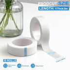 10 Rolls First Aid Tape, Non-Woven Surgical Tape for Wound Dressing, Hypoallergenic Breathable Medical Tape for Sensitive Skin, Easy Tear & Individually Wrapped Rolls for First Aid Kits
