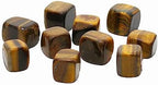Square Tumbled Polished Natural Tigers Eye Crystal, Crystals and Healing Stones Quartz Bulk for Wicca, Reiki, Healing Energy, Chakra Stones, Witchcraft Supplies(10Pcs)