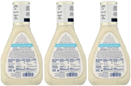 Ken's Steak House Lite Chunky Blue Cheese Dressing (16 Fl Oz, Pack of 3)