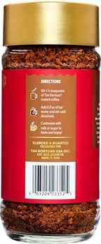 Tim Hortons Original Blend Instant Coffee 3.5oz Jar