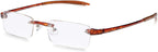 Visualites Lightweight Rimless Reading Glasses For Men and Women - Model - VIS 1