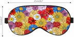 Crazy Daisy Sleep Eye Mask Many Different Flowers Men Women Sleep Mask with Adjustable Strap Eye Cover Eye Shade for Travel, Nap,Meditation