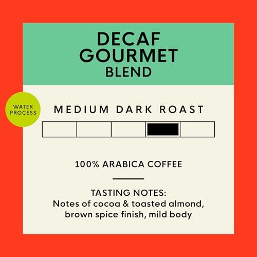 San Francisco Bay Coffee - Decaf Medium-Dark Roast Whole Bean Coffee - Decaf Gourmet Blend (2 lb bag) - Swiss Water Processed