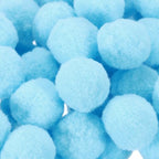 MECCANIXITY Pom Felt Balls Felting Fabric 1cm 10mm Light Blue for Home Crafts Project DIY Pack of 100