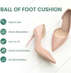 Metatarsal Pads Women Men - Welnove Ball of Foot Cushions for Women Shoes, Sandals, High Heels, Shoe Inserts for Ball of Feet Comfort Forefoot Cushion Pads for Non Slip (4 Pairs, Beige)