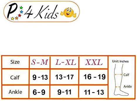 Presadee Kid’s Edition Shin Leg Calf 15-20 mmHg Med Compression Support Active Gym Running Sports Sleeve (Nude, Small/Medium)