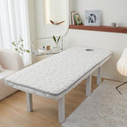 Sponge Massage Bed Pad with Face Hole Thicken Spa Massage Table Pad with Elastic Band Non-Slip Lash Bed Cushion Massage Table Topper Square Round Trapezoidal Head,White(r)3cm,90 * 200cm(H)